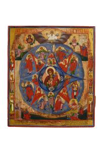 Madre di Dio del Roveto Ardente – Icona russa, F. XVIII secolo